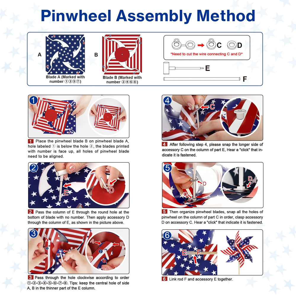 HOOSUN fabric American flags on sticks enhance garden decor