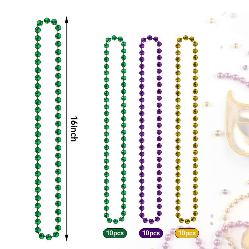 HOOSUN Mardi Gras beads bulk packaging for quick party prep