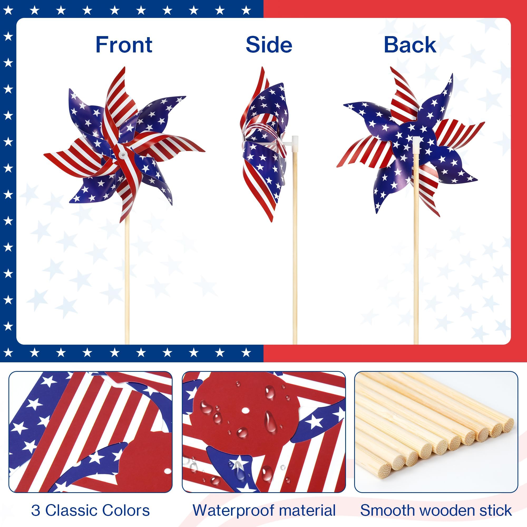 HOOSUN patriotic party supplies for outdoor celebrations and events