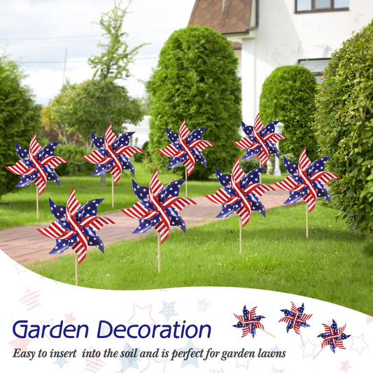 HOOSUN patriotic pinwheels stars and stripes for outdoor decor