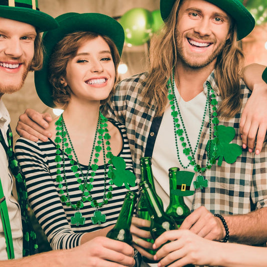HOOSUN hat beads necklace ideal for playful St Patrick's Day outfits.
