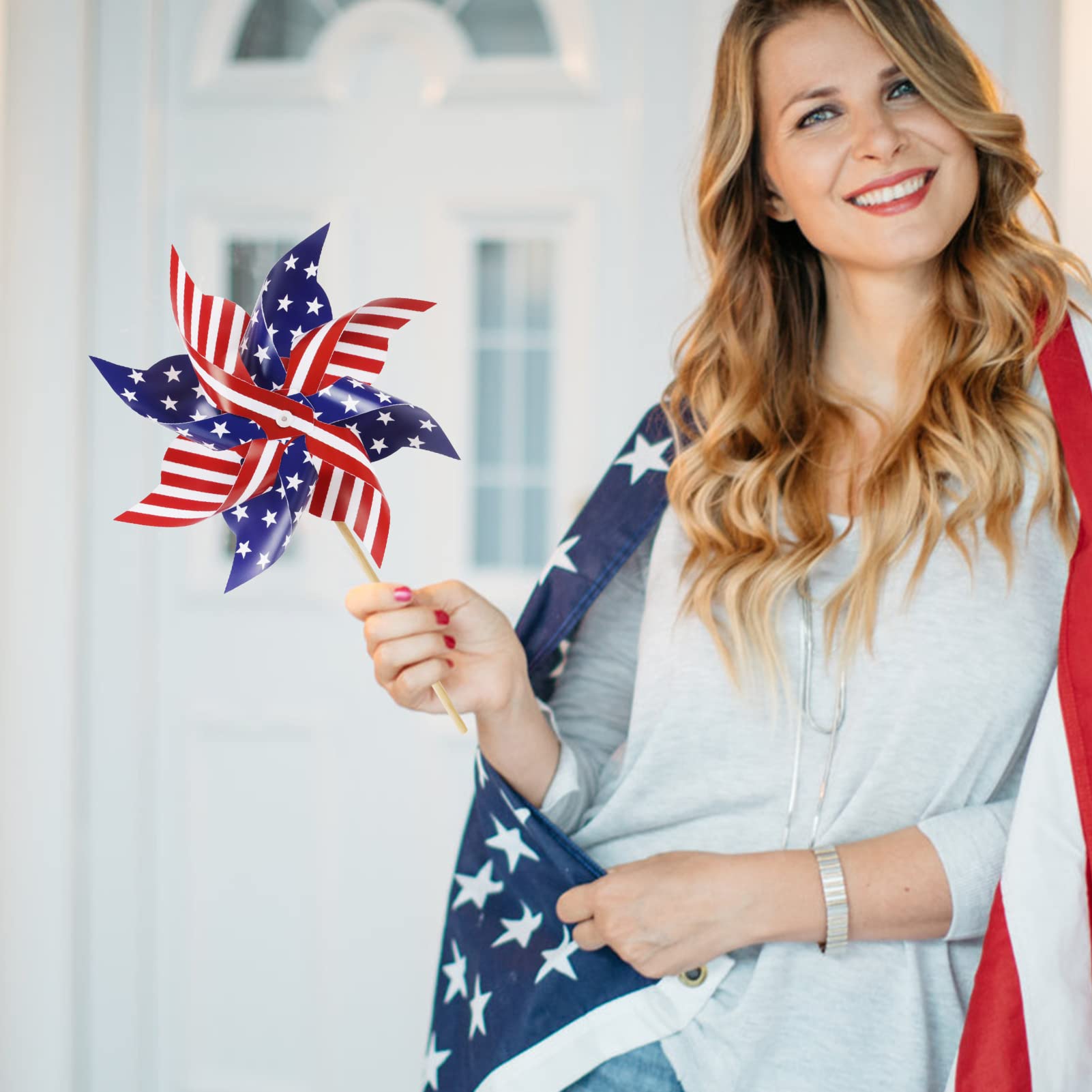 HOOSUN US flag pinwheels for Memorial Day and celebrations