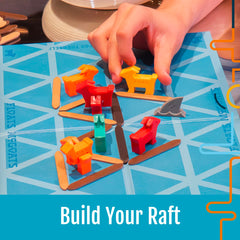 Player boards and shark tiles showcase Floats McGoats gameplay elements