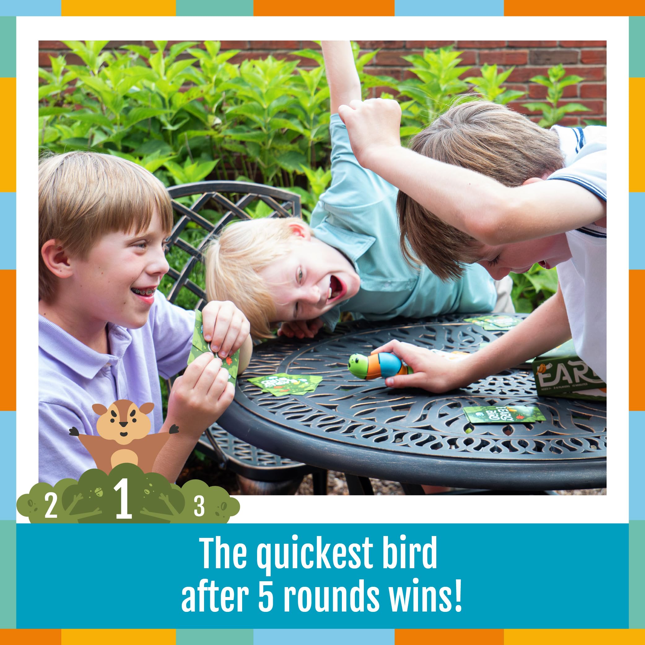 Hootenanny Games Early Bird leave the nest card prompts quick switching.
