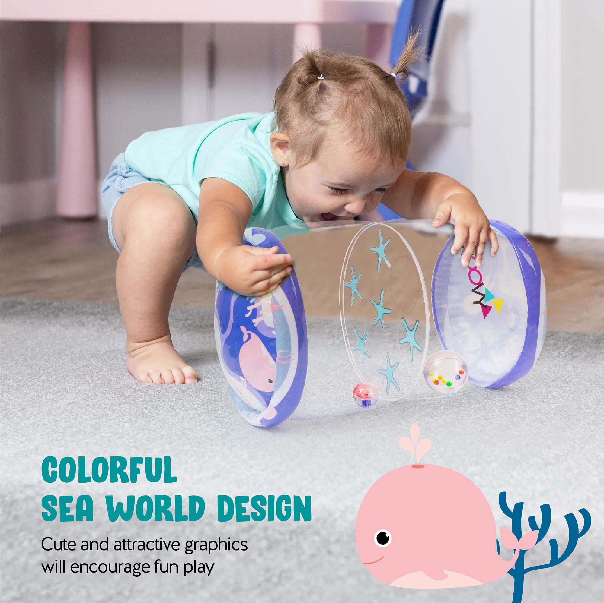 Hoovy sea-animals activity center supports indoor and outdoor exploration.
