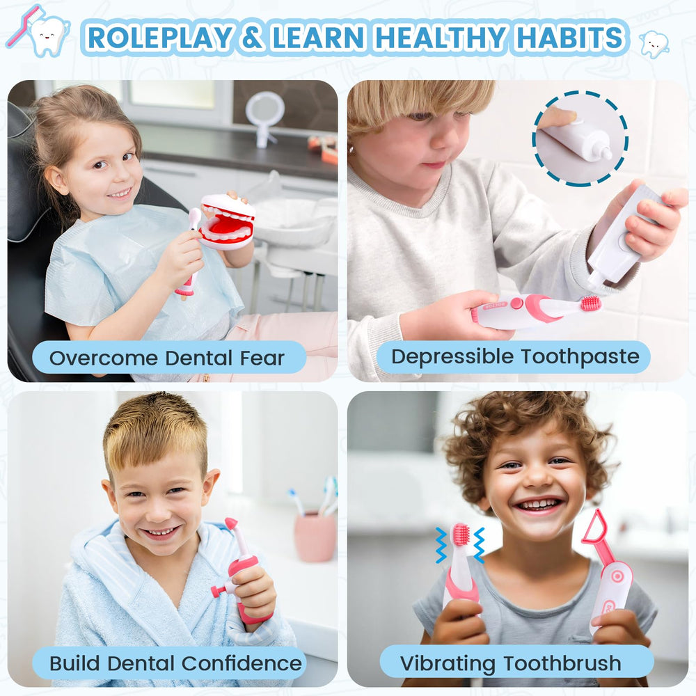 HOPANDOS tooth decay stickers to visualize dental concepts in play.