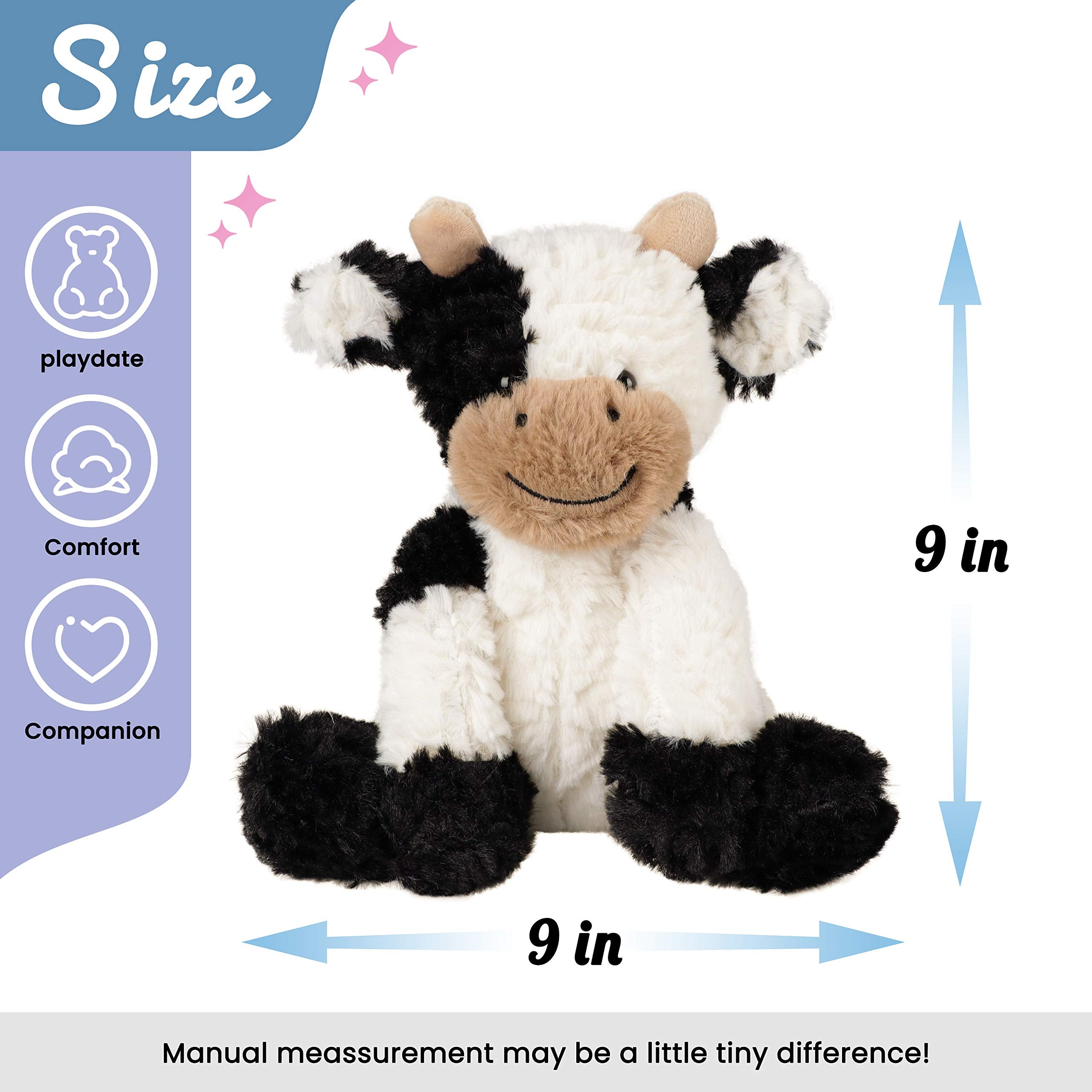 Hopearl plush cow is perfect for bedtime stories and cuddles.