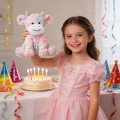 Hopearl rainbow-colored plush is a sweet birthday gift idea