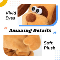 Hopearl compact-8-inch-dog is portable and easy for little hands to hold.