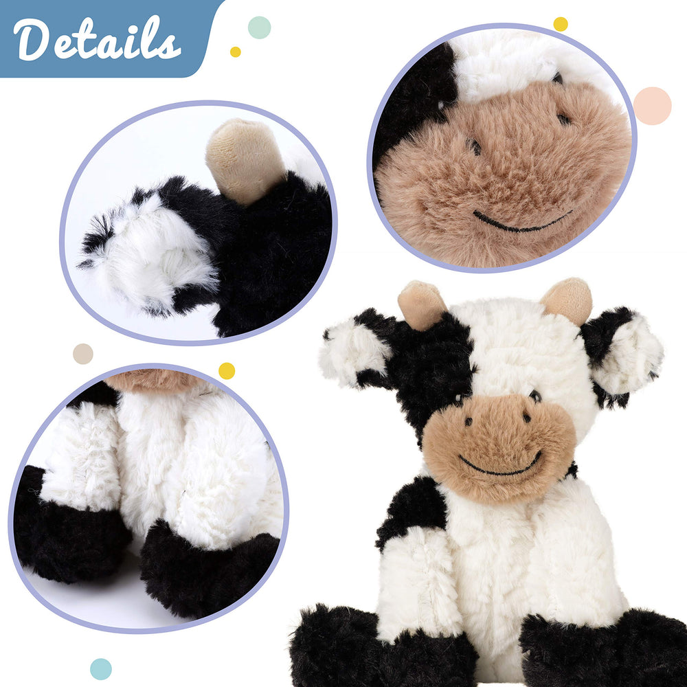 Hopearl cow plush is easy to clean and care for.
