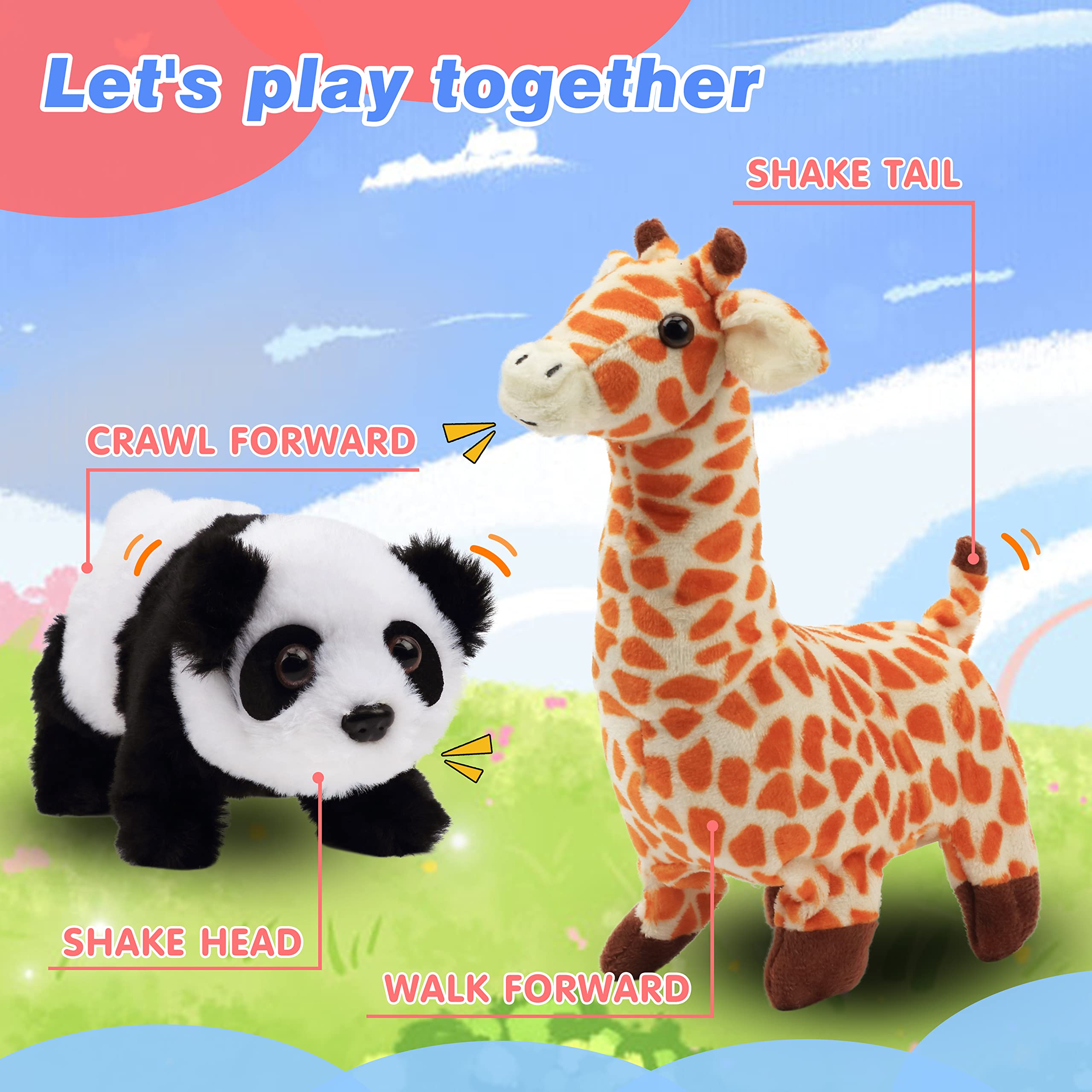Hopearl Crawling Panda emits gentle sounds to accompany storytelling.