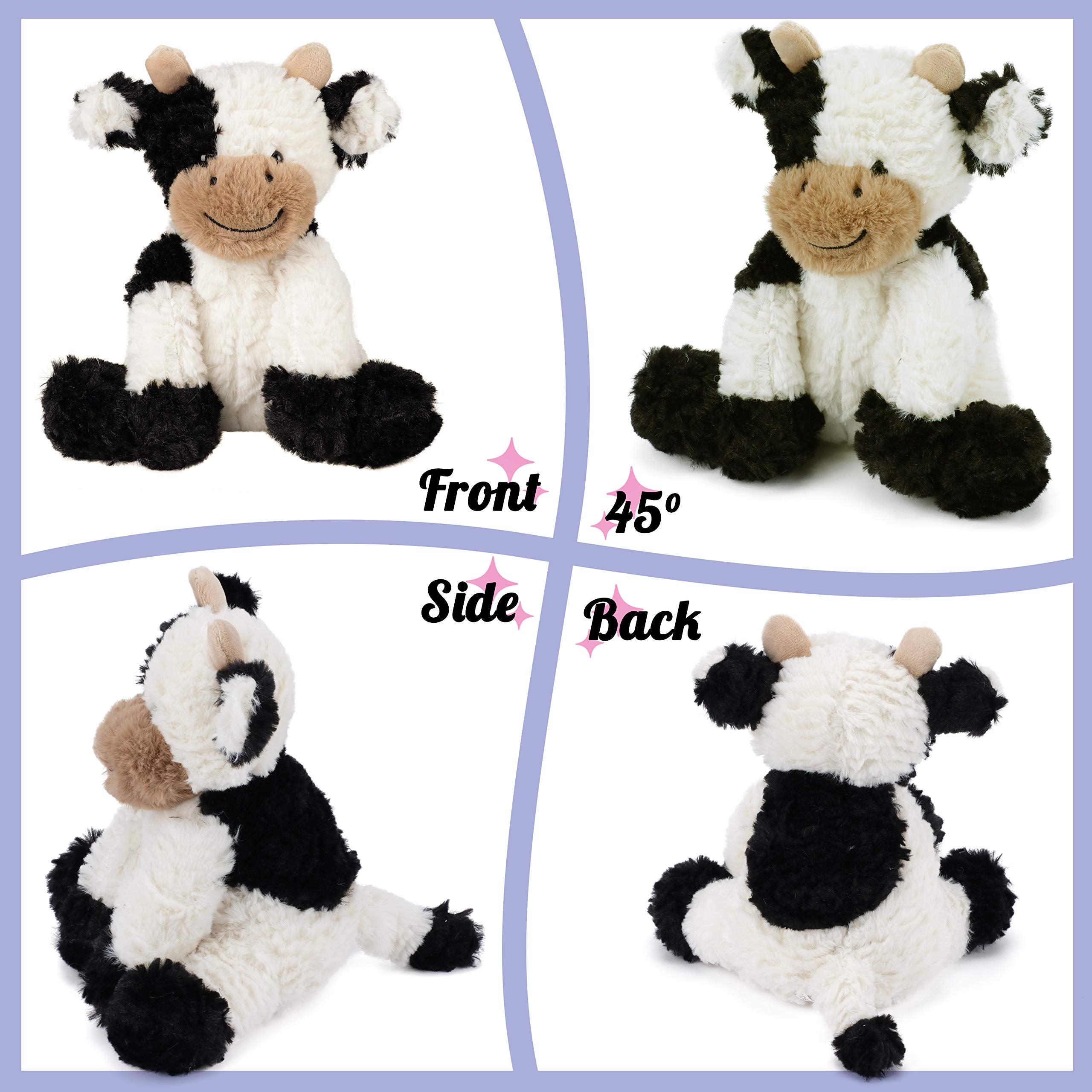 Hopearl cuddly cow toy welcomes imaginative play and discovery.