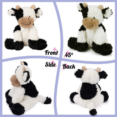 Hopearl cuddly cow toy welcomes imaginative play and discovery.