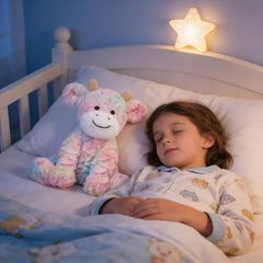 Hopearl dairy-cattle stuffed animal features a cute face for smiles