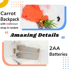 Hopearl hopping rabbit visible battery compartment access simplifies setup