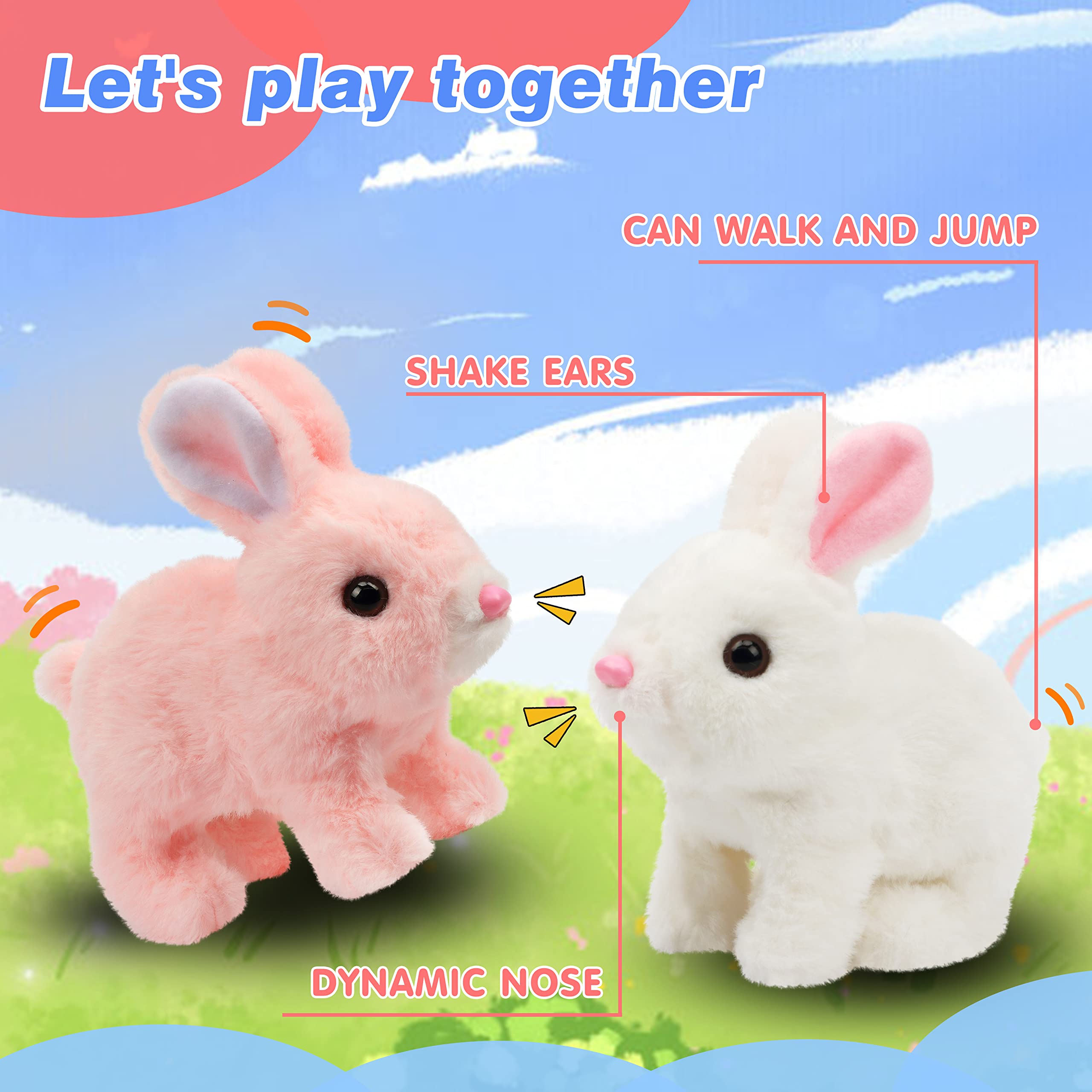 Hopearl Hopping Rabbit mouth-chew motion adds interactive playtime for little hands.