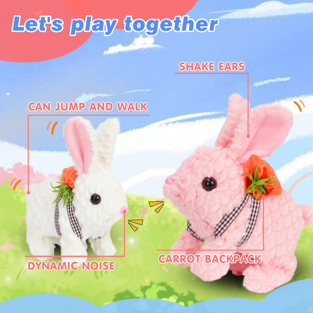 Hopearl hopping rabbit portable 7-inch size is travel-friendly