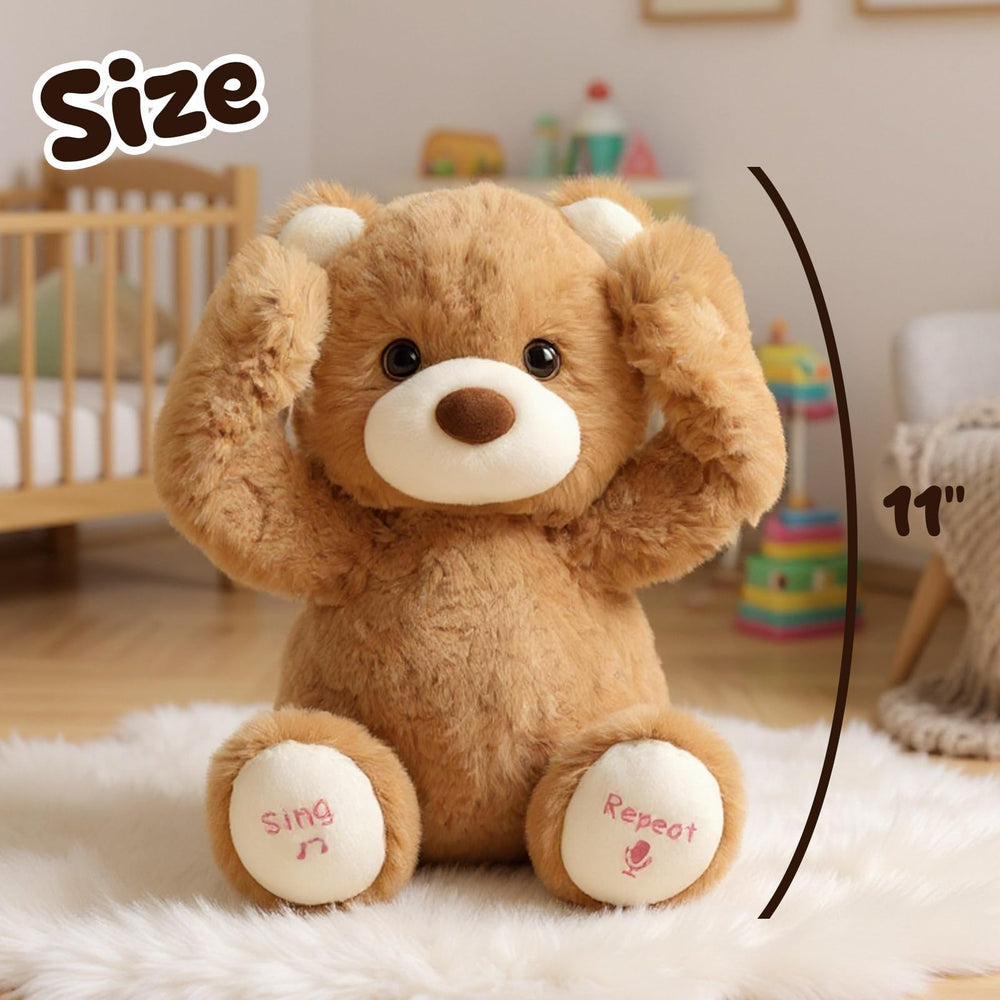 Hopearl Peek A Boo Bear singing motion fosters music-loving, engaged play.