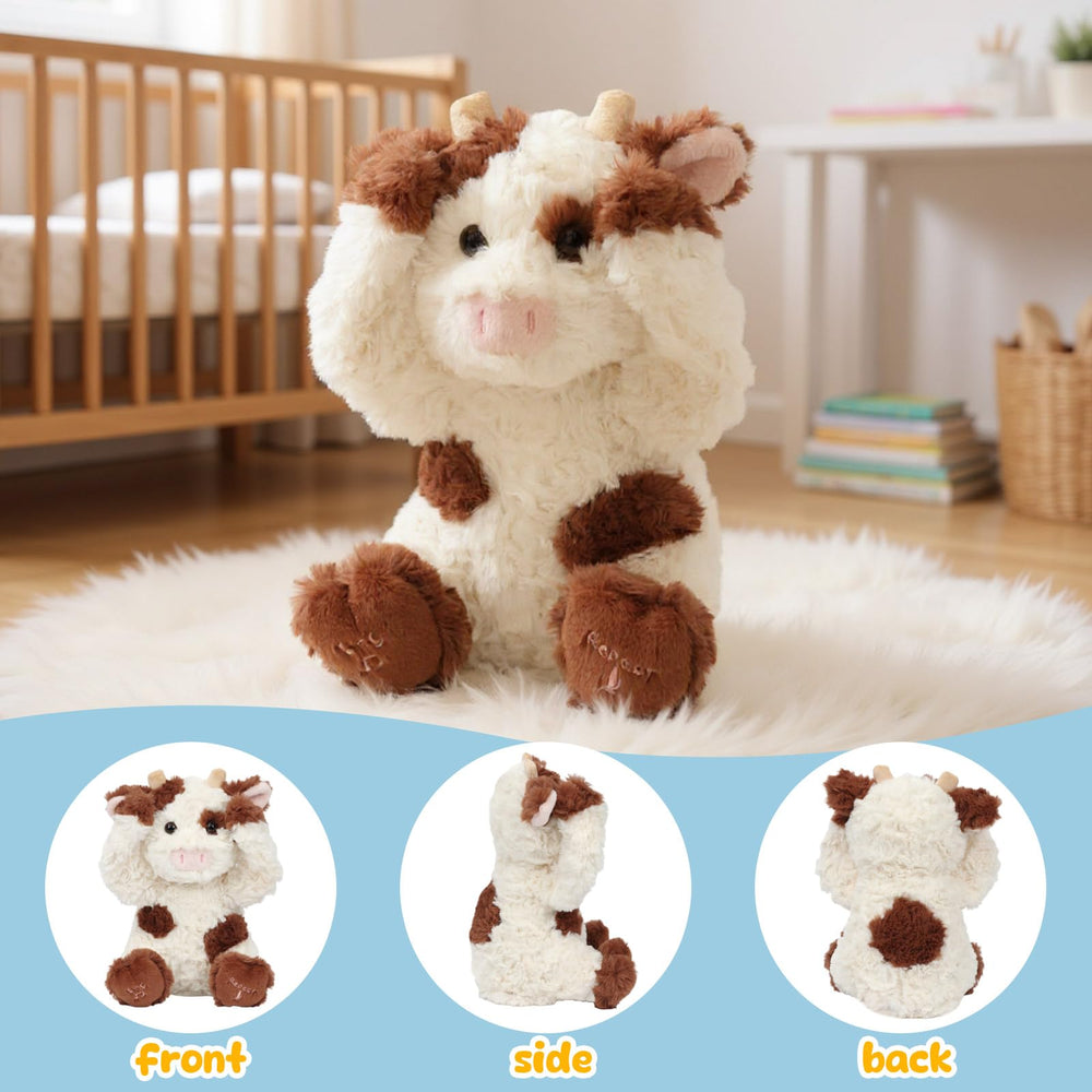 Hopearl Peek A Boo Cow singing mode button highlights musical play