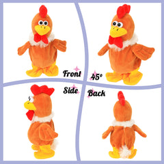 Hopearl Talking Chicken head shakes for responsive play.