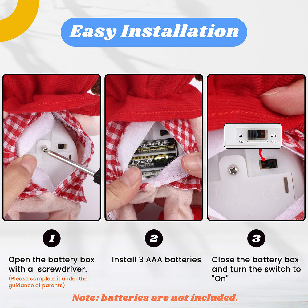 Hopearl Talking Penguin hand button activates repeat mode for instant play.