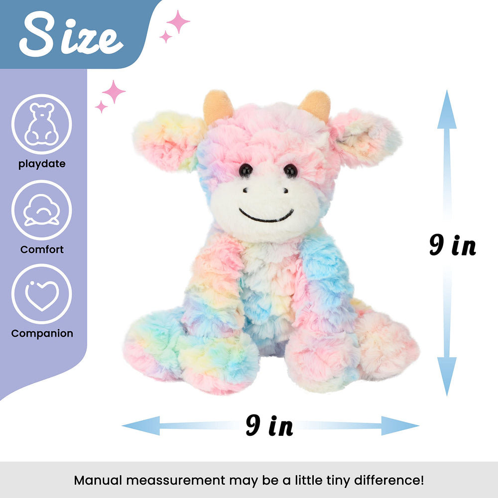 Hopearl 9-inch plush cow is travel-friendly for on-the-go play