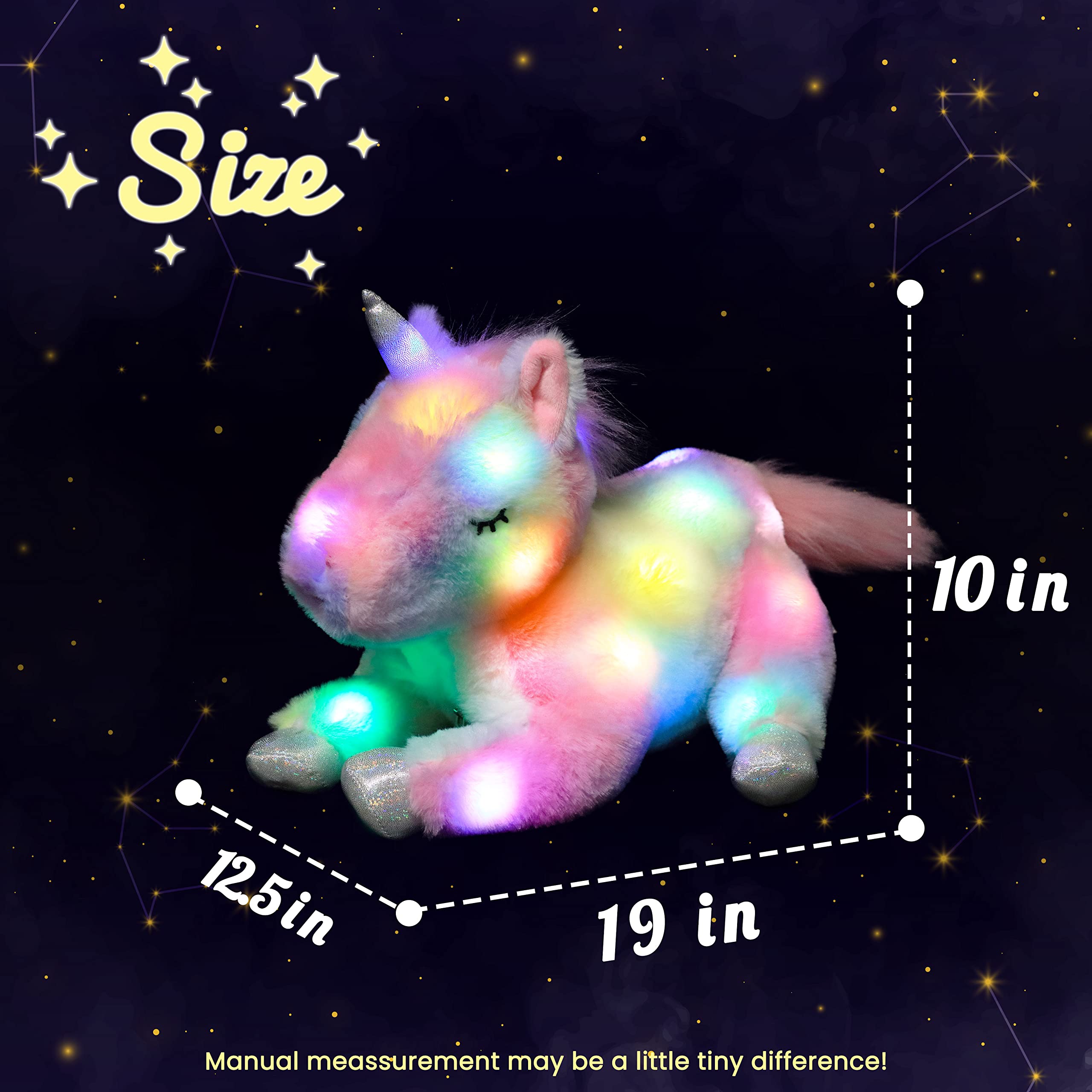 Hopearl baby unicorns in rainbow colors for imaginative play