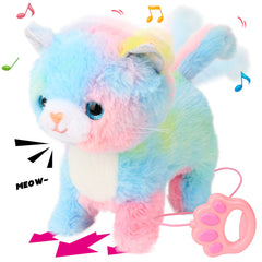Hopearl Walking Cat leash-walking in action supports imaginative play.