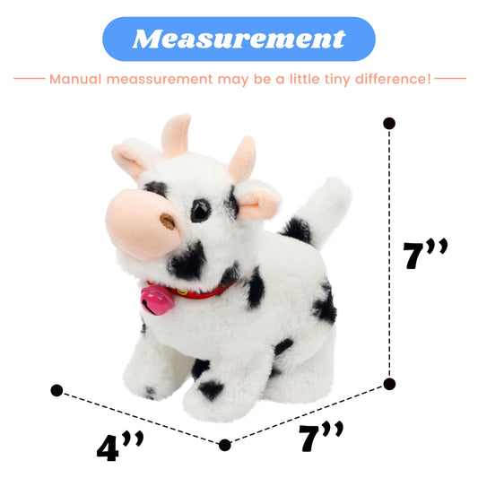 Hopearl Walking Cow ears wiggle during lively pretend play.