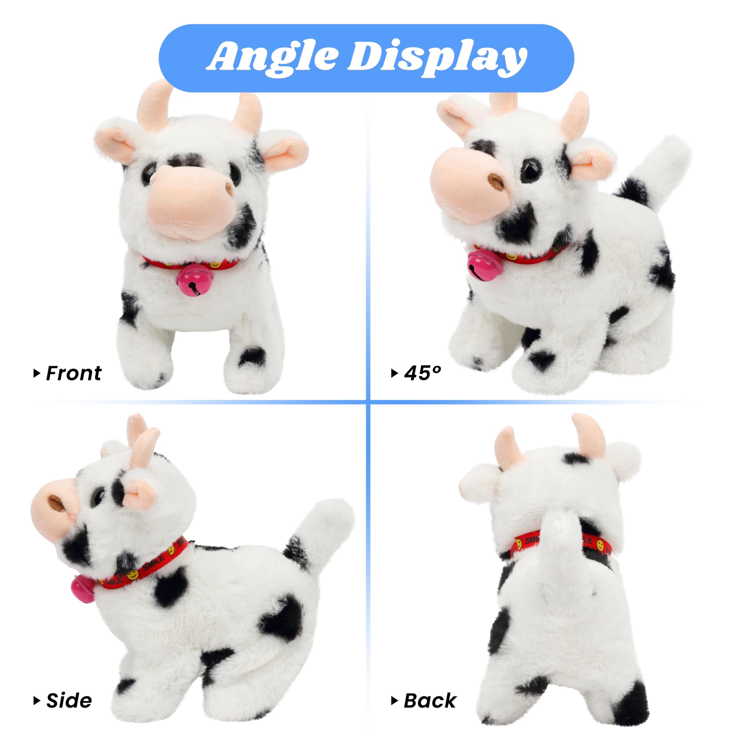 Hopearl Walking Cow head nod motion enhances imagination during play.