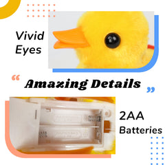 Hopearl yellow 8-inch duck provides compact, portable fun.
