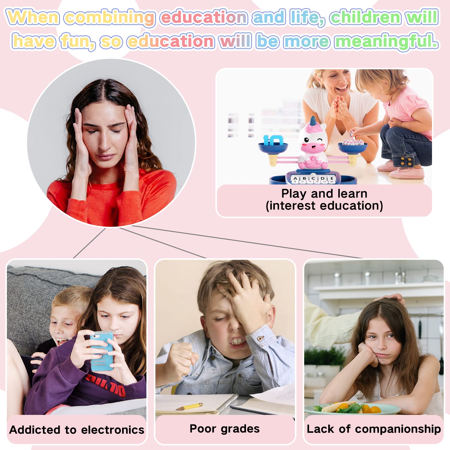 HOPEEYE large unicorn design attracts attention and motivates learning