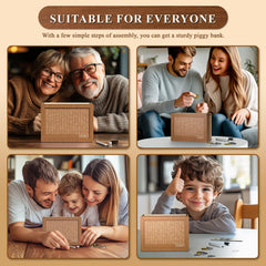 Hopefire 10000 savings box decorative display enhances any room while encouraging goals