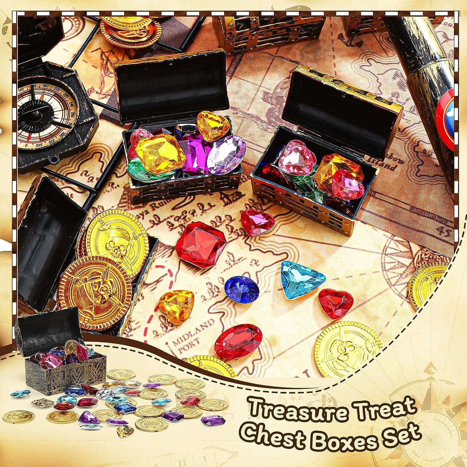 HOPELJ treasure chest open, showing coins and gems ready for gifting