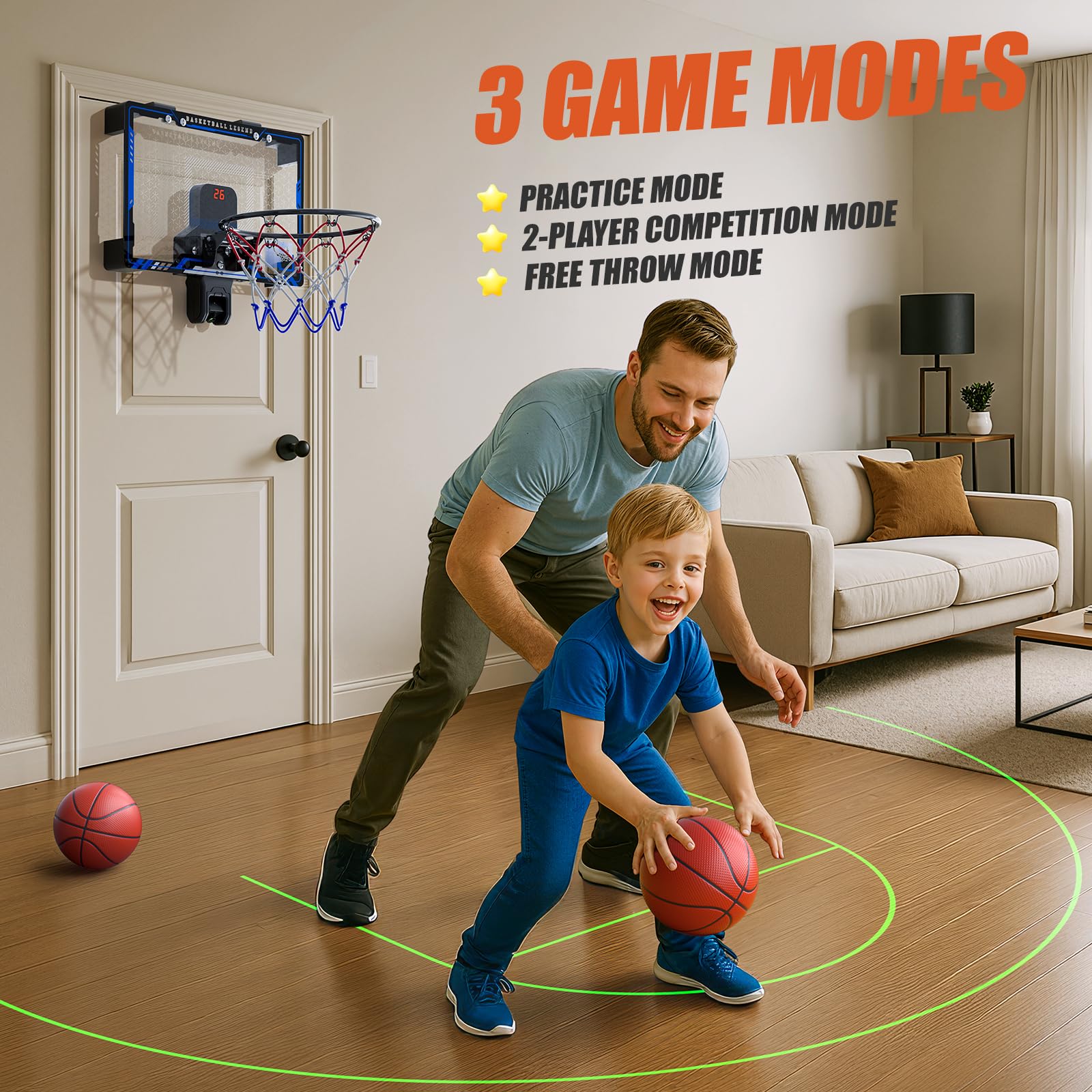 HopeRock three-ball set included for immediate practice and family games.