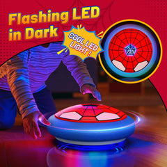 HopeRock hover soccer ball LED glow arena demonstrates vibrant night play