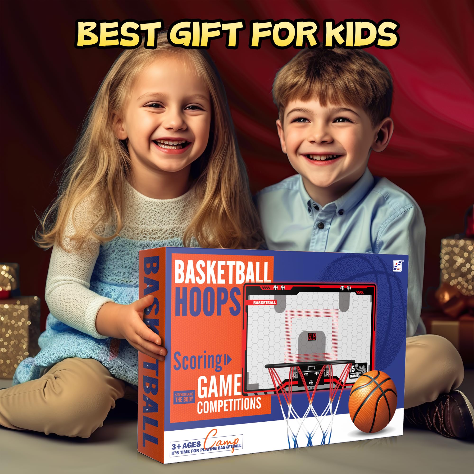HopeRock kids enjoying an indoor basketball session