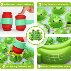 HopeRock Whack-A-Frog Game light-up frogs provide visual cues during play