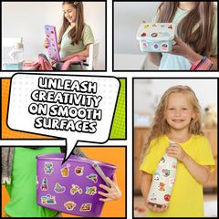HORIECHALY DIY stickers are versatile for bottles, books, and gadgets.