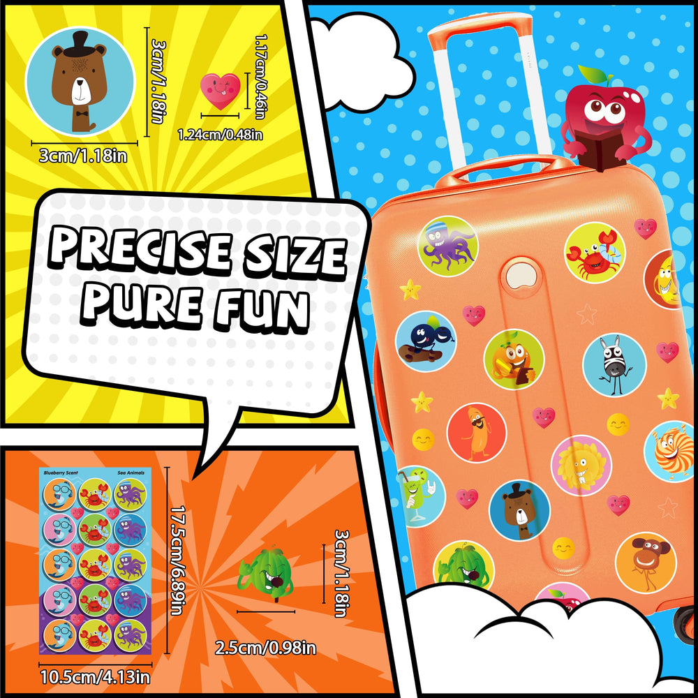 HORIECHALY Smelly Stickers bright animal art promoting imagination and color.