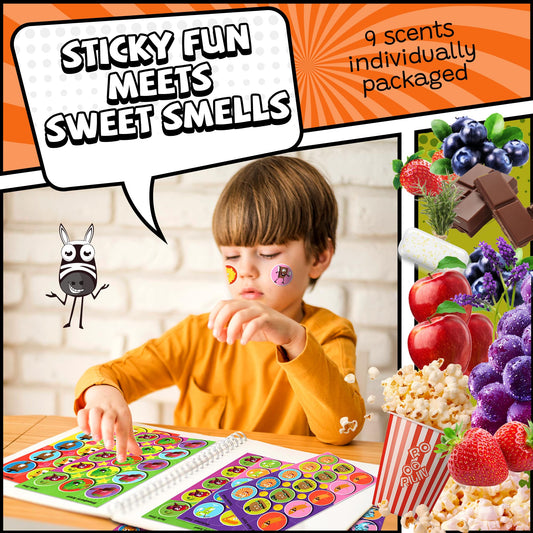HORIECHALY Smelly Stickers pizza chocolate theme energizing kids' activities.