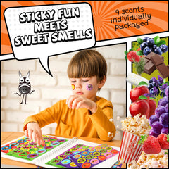 HORIECHALY Smelly Stickers pizza chocolate theme energizing kids' activities.