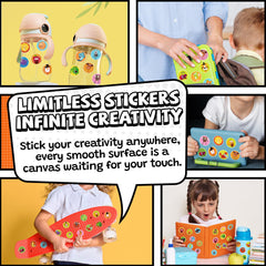 HORIECHALY Smelly Stickers decorate water bottles for engaging learning spaces.
