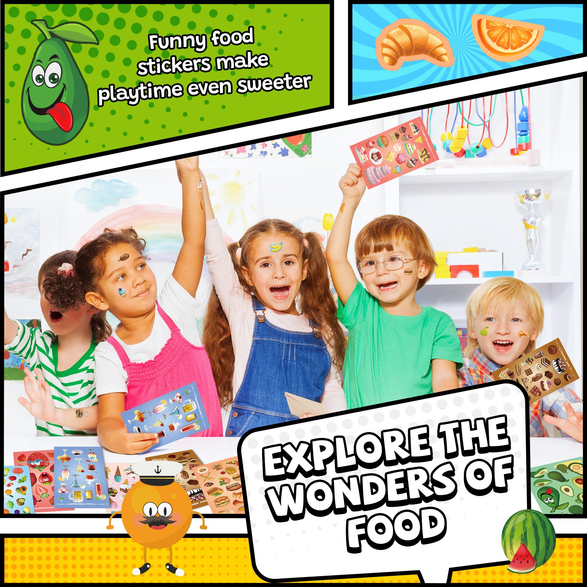 HORIECHALY pineapple scented stickers add tropical flair to classroom activities