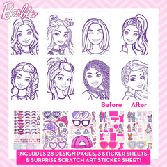Horizon Barbie crayons and brushes for color-rich pretend makeup