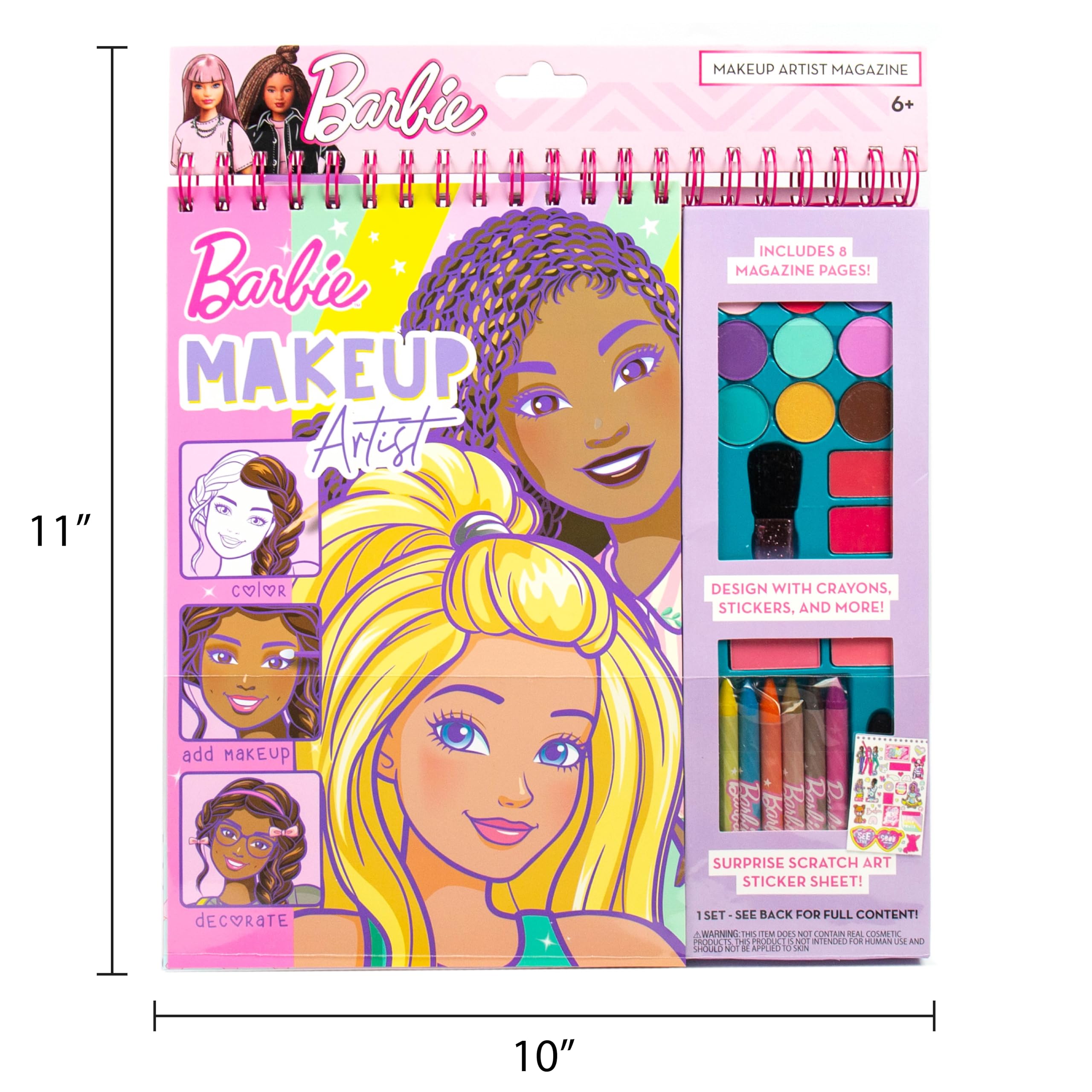 Horizon Barbie makeup cakes and tools for pretend play and practice
