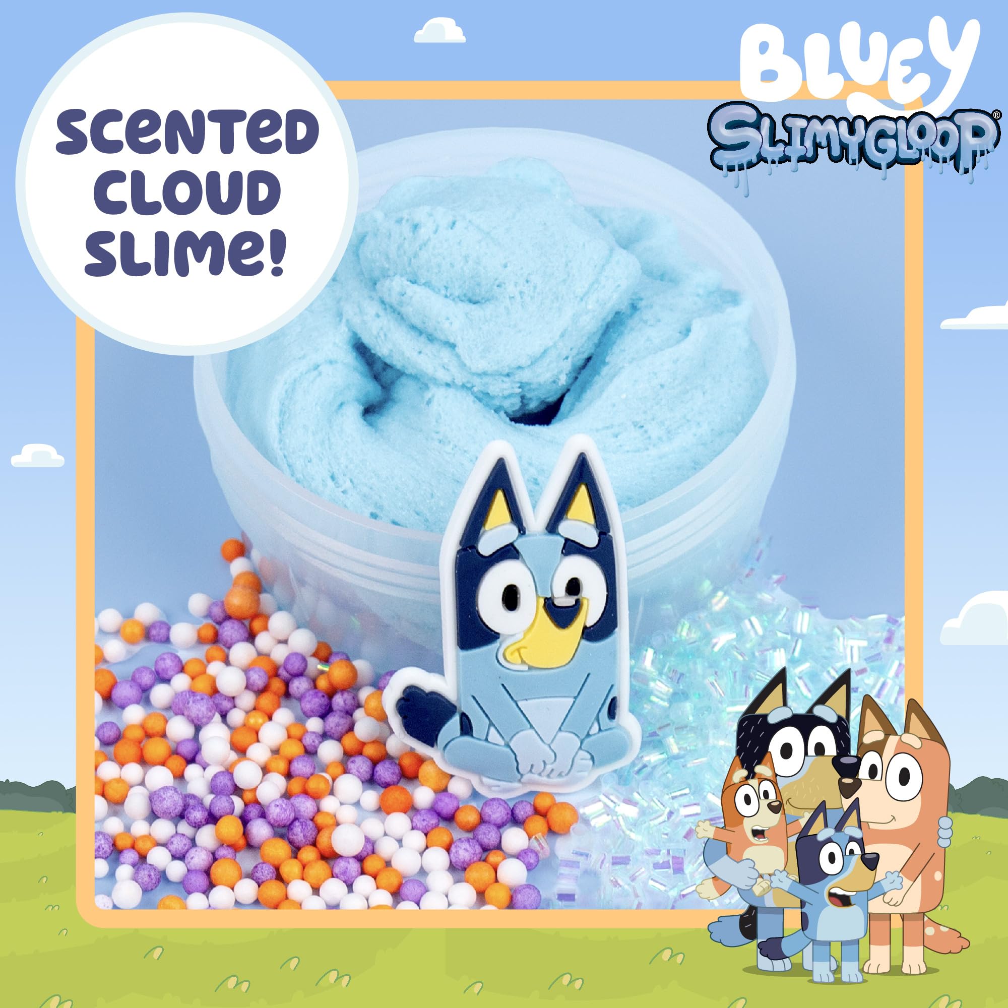 Bluey charm included in Bluey SLIMYGLOOP adds a tactile collectible moment
