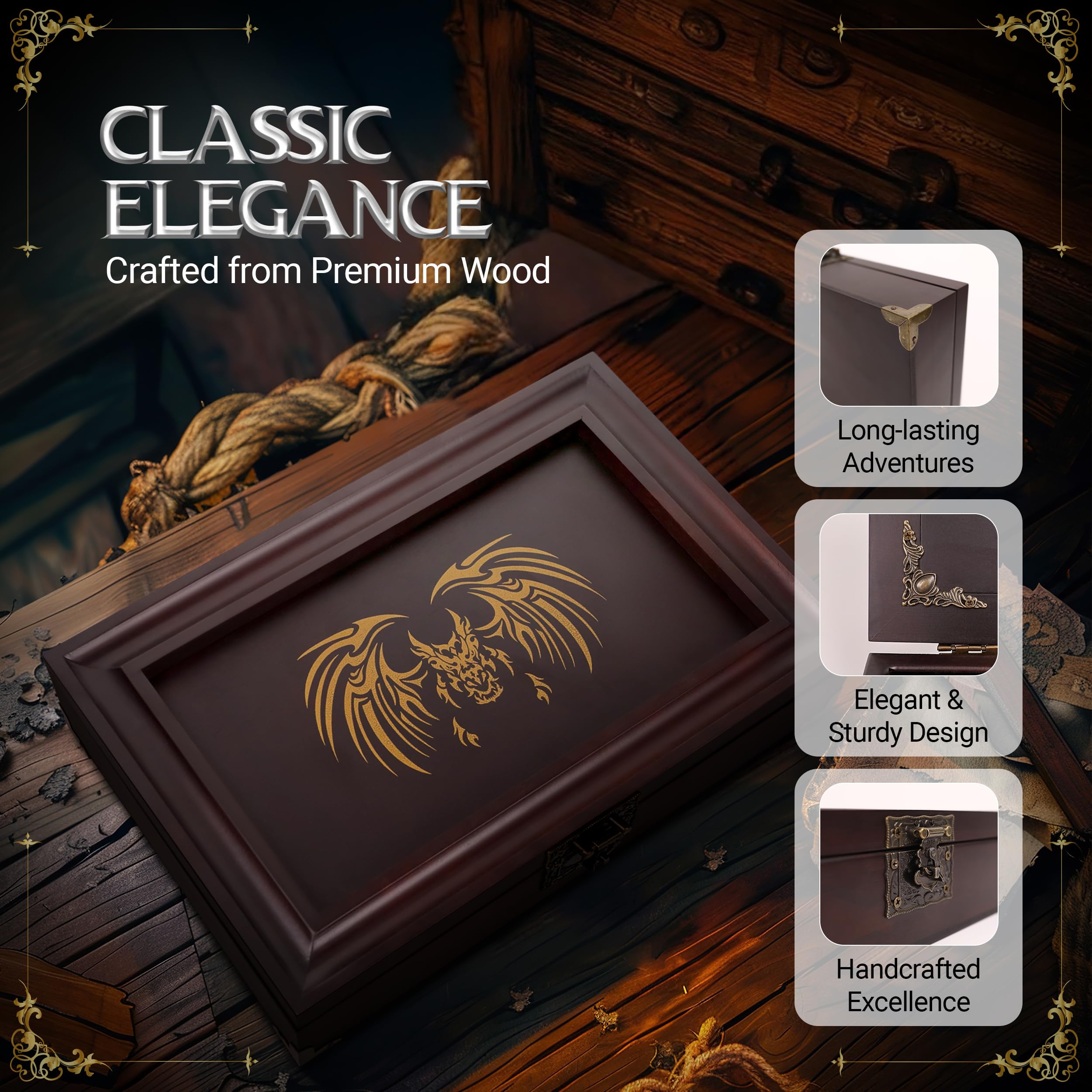 HORNATE DND 200-page RPG journal with embossed cover for organized notes.