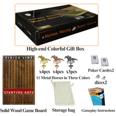HOROW dice and card pack ready for fast-paced races
