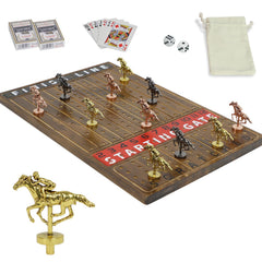 HOROW horse racing board viewed from the top for strategic family play